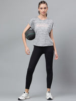 Thumbnail for MKH Typography Printed Extended Sleeves Dri-FIT Relaxed Fit Sports T-shirt - Distacart