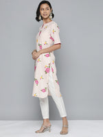 Thumbnail for HERE&NOW Women Floral Printed Straight Kurta - Distacart