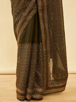 Thumbnail for Soch Floral Embroidered Zari Saree - Distacart