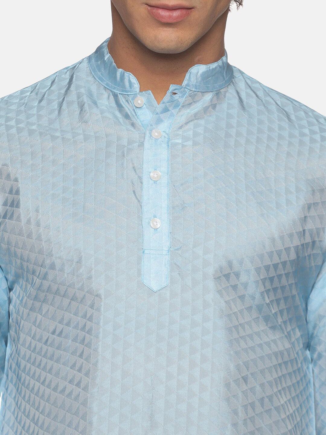 Sethukrishna Men Blue Kurta with Pyjama - Distacart