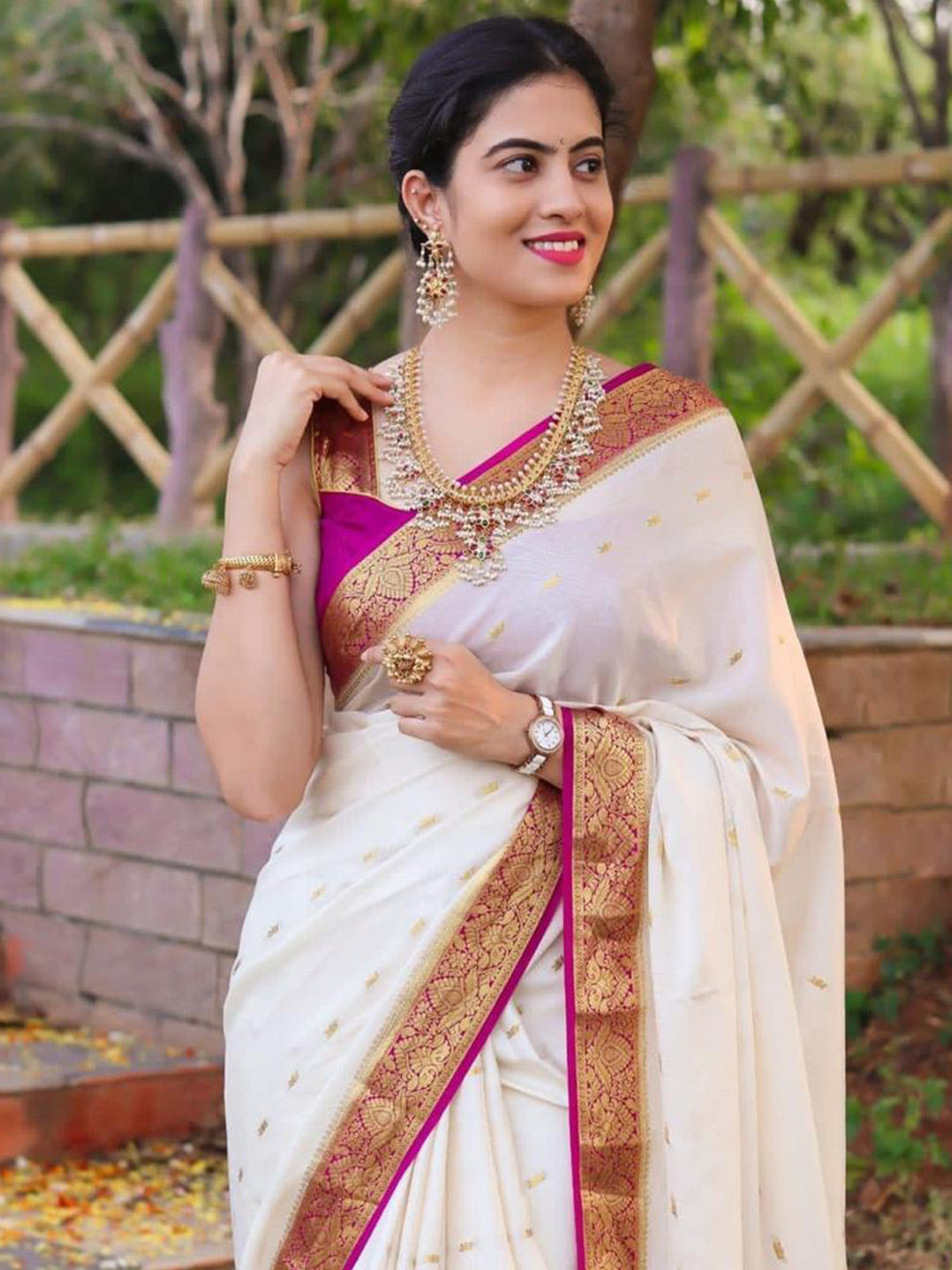 Kalini Woven Design Zari Saree - Distacart