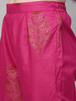 Thumbnail for Kalini Women Pink Floral Printed Kurta with Trousers & With Dupatta - Distacart