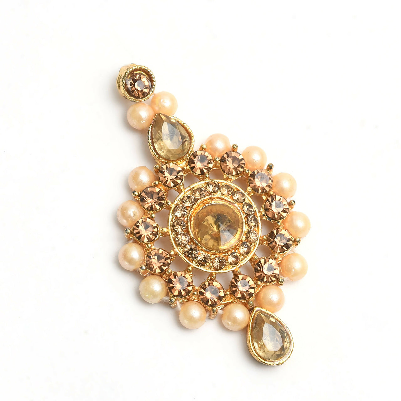 Mominos Fashion Johar Kamal Gold-Plated Brass Finish Kundan/Stone Choker For Women (Golden) - Distacart