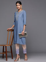 Thumbnail for Biba Women Yoke Design Kurta with Trousers - Distacart
