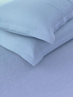Thumbnail for Nautica Bradford Green & Blue 160 TC Pure Cotton King Bedsheet & 2 Pillow Covers - Distacart
