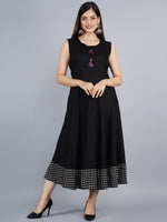 Thumbnail for Kalini Women Black Geometric Printed Anarkali Kurta - Distacart