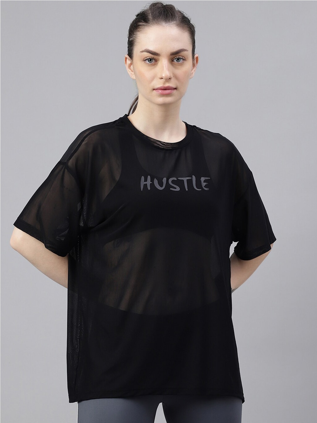 MKH Typography Printed Relaxed Fit Dri-FIT T-shirt - Distacart
