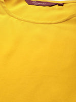 Thumbnail for Sangria Women Yellow Solid Straight Kurta - Distacart