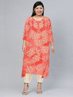 Thumbnail for Biba Women Floral Printed Straight Kurta - Distacart