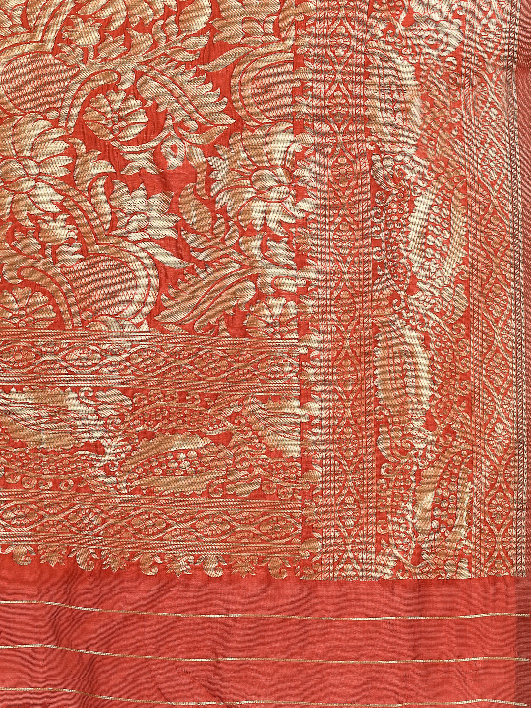 Kalini Ethnic Motifs Woven Design Jacquard Zari Banarasi Saree - Distacart