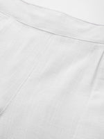 Thumbnail for Jaipur Kurti Women White Regular Cropped Trousers - Distacart