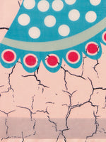 Thumbnail for Sangria Abstract Printed Embellished Pure Linen Saree - Distacart