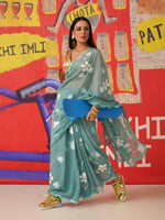 Thumbnail for Tikhi Imli Floral Organza Designer Saree - Distacart