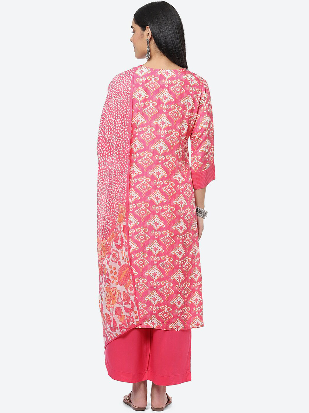 Biba Women Ethnic Motifs Printed Kurta with Palazzos & With Dupatta - Distacart