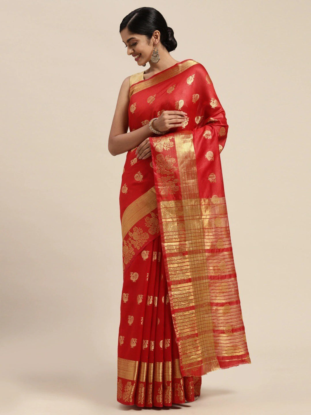 Kalini Women Red Sarees - Distacart
