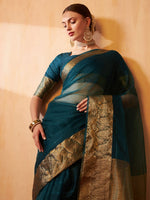 Thumbnail for Kalini Woven Design Zari Banarasi Saree - Distacart