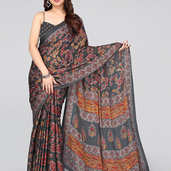 Kalini Floral Saree - Distacart