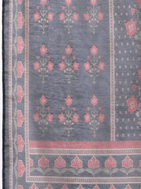 Thumbnail for Myshka Blue Color Chanderi silk Printed Kurta With Pant Dupatta Set