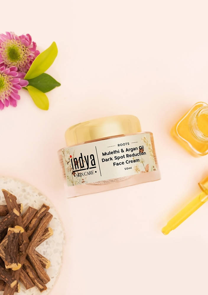 Indya Mulethi & Argan Oil Dark Spot Reduction Face Cream Ingredients