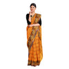 Exclusive Collection 100% Pure Cotton Orange Tant Saree With Hand Weaving Work - Distacart
