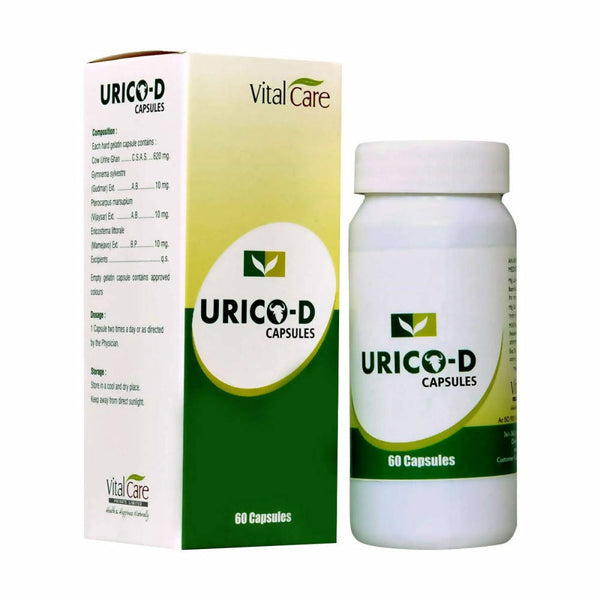 Vital Care Urico -D Capsule 60 Capsules - Distacart