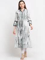 Thumbnail for Kalini Women White Dyed Anarkali Kurta - Distacart