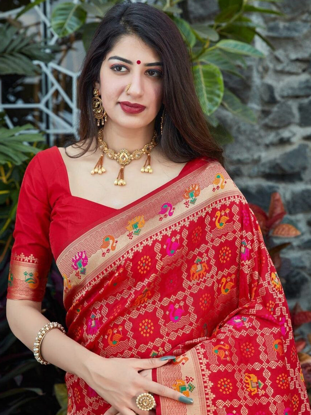 Kalini Ethnic Motifs Zari Art Silk Saree - Distacart