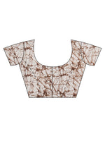 Thumbnail for Tikhi Imli Brown & White Poly Georgette Printed Saree - Distacart