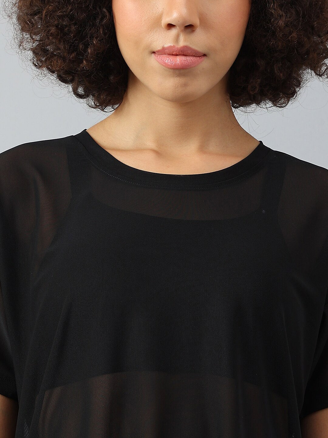 MKH Women Drop-Shoulder Sleeves Dri-FIT Sports T-shirt - Distacart