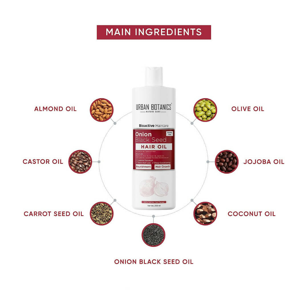 Urban Botanics Onion Hair Oil for Hair Growth - Distacart