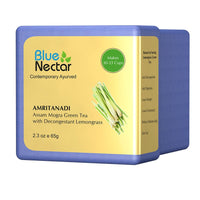 Thumbnail for Blue Nectar Amritanadi Assam Mogra Green Tea with Decongestant Lemongrass