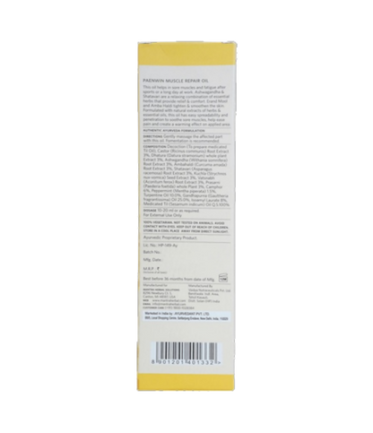 Mantra Herbal Paenwin Muscle Repair Oil - Distacart