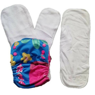 Kindermum Nano Pro Aio Cloth Diaper ( With 2 Organic Inserts And Power Booster)-Random Jungle For Kids - Distacart