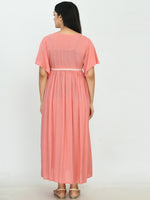 Thumbnail for Kalini Women Flared Sleeves Maternity Anarkali Kurta - Distacart