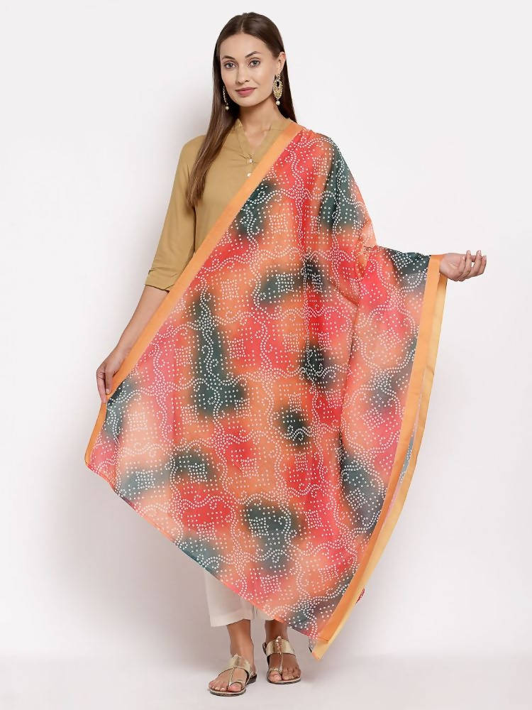 Myshka Women's Beautiful Multi Cotton Print Casual Dupatta