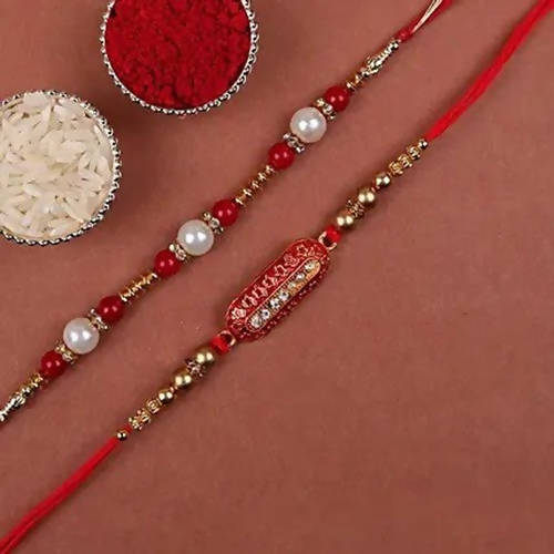 Pearl & Capsule Rakhi 