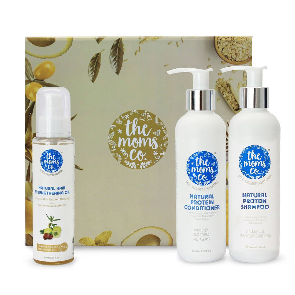 The Moms Co Natural Anti-Hair Fall Complete Care Kit - Distacart