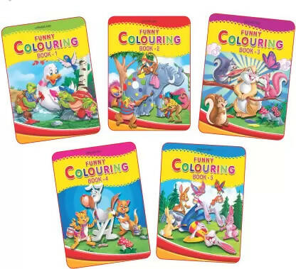 Dreamland Funny Colouring Books - (5 Titles) - Distacart