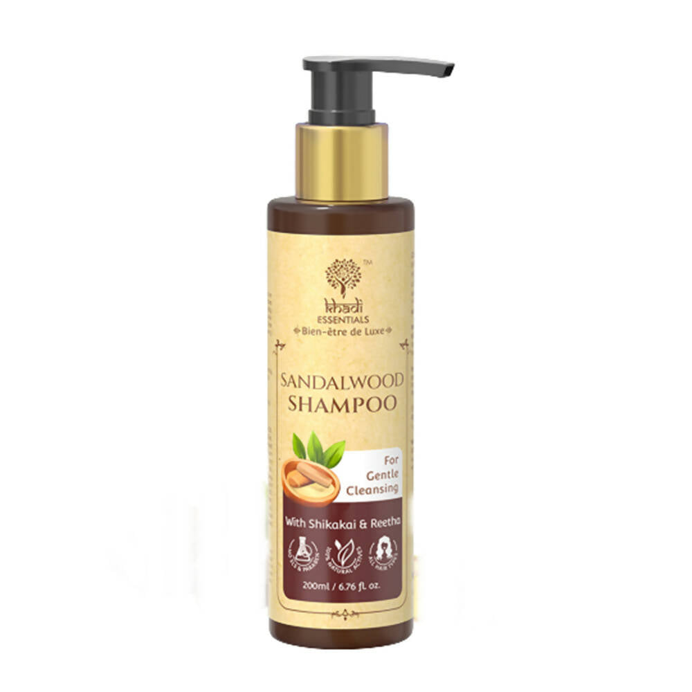 Khadi Essentials Sandalwood Shampoo - Distacart