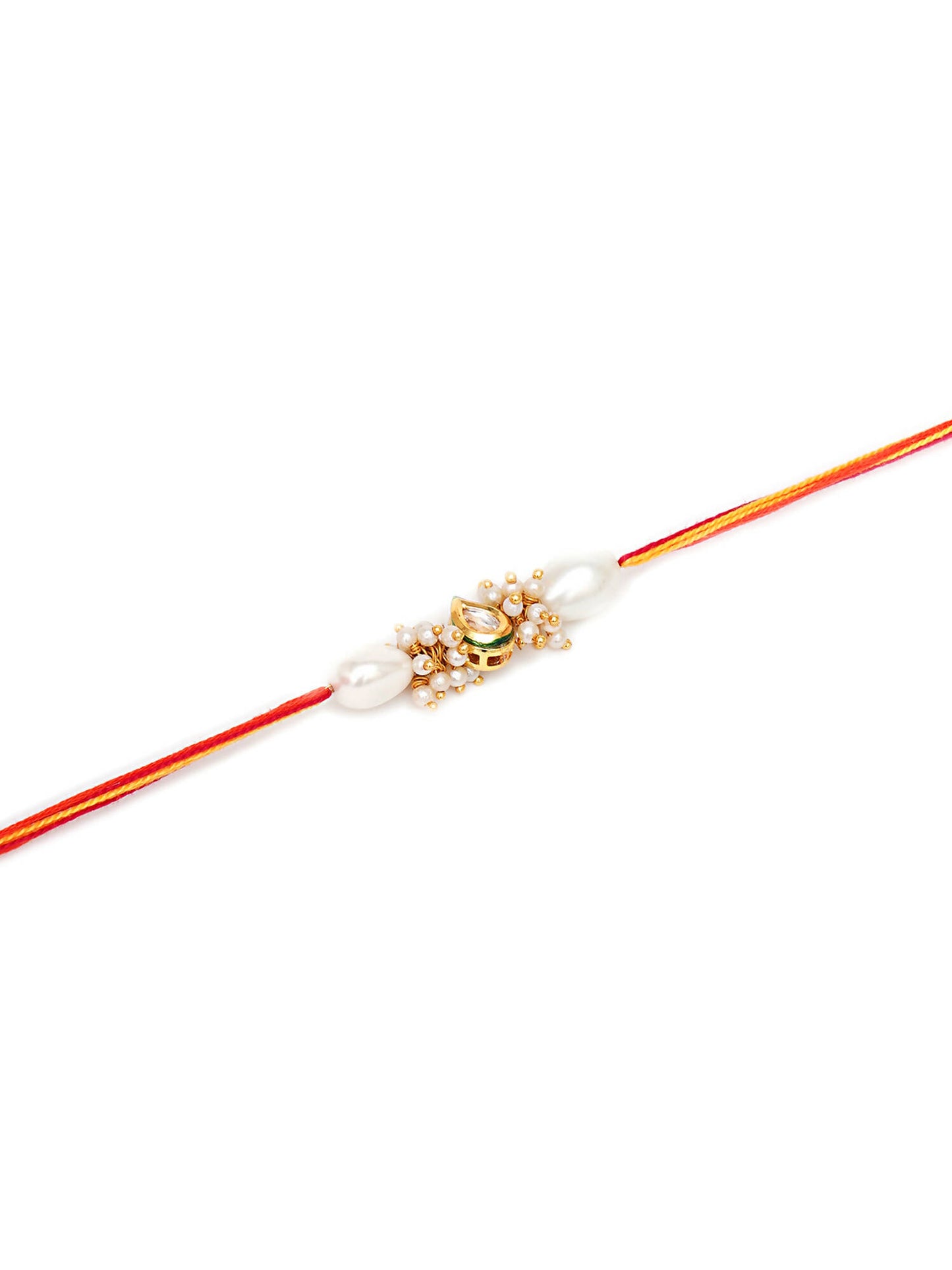 Designer kundan Rakhi - Ruby Raang - Distacart