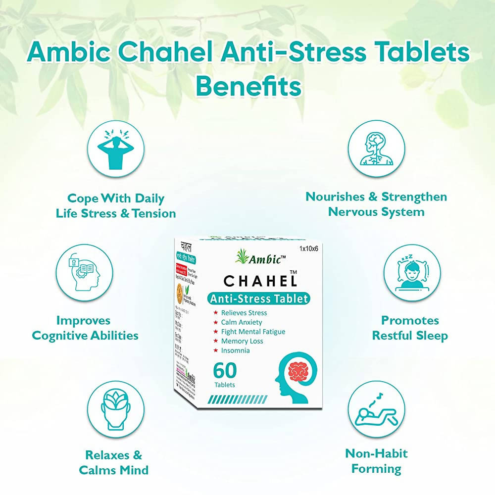 Ambic Chahel Anti-Stress Tablets