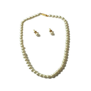 Tiaraa White Pearls Necklace Set For Women - Distacart