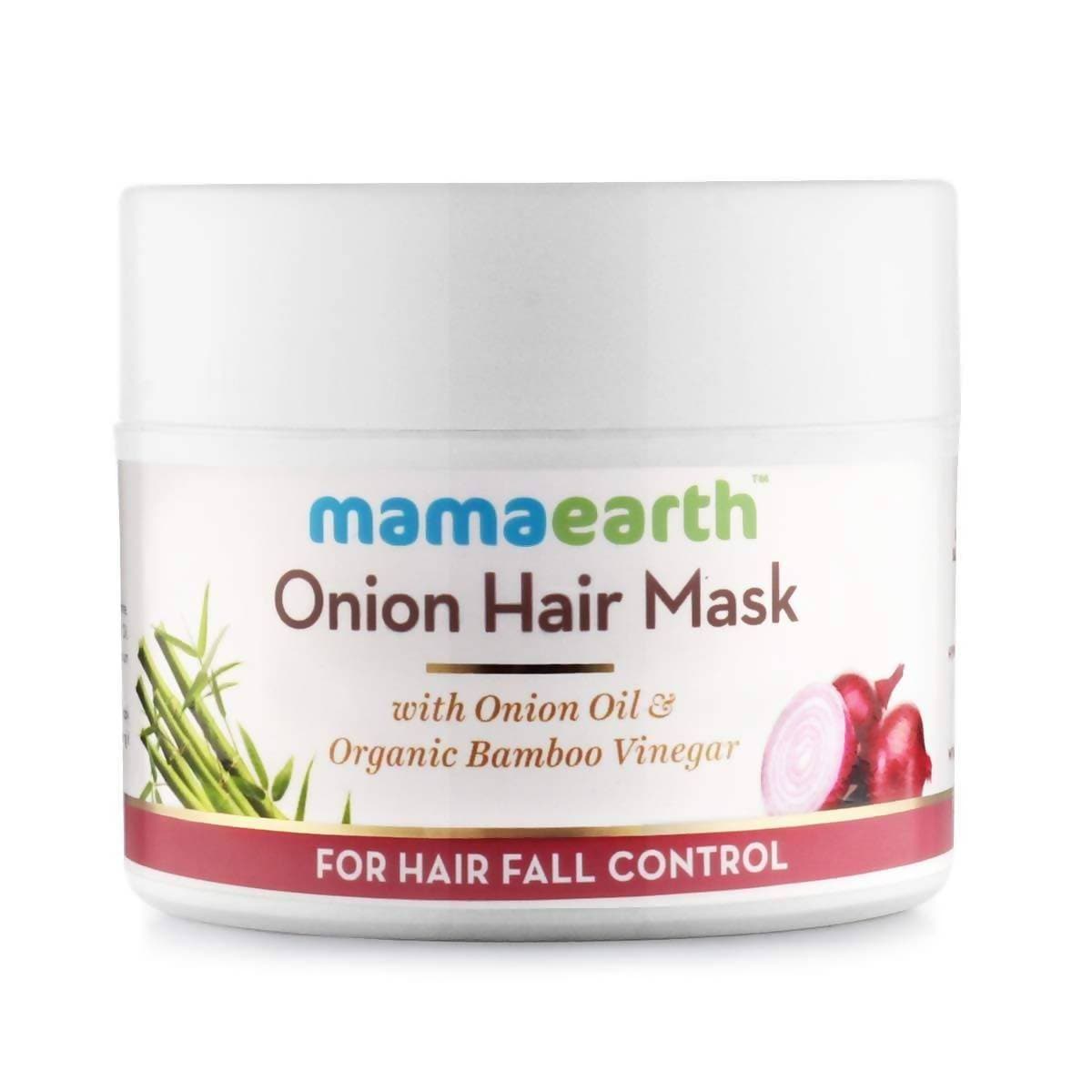 Mamaearth Onion Conditioner + Hair Mask + Hair Oil For Hair Fall Control Combo Pack
