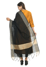 Thumbnail for Mominos Fashion Moeza Women's Handloom Cotton Black Dupatta - Distacart