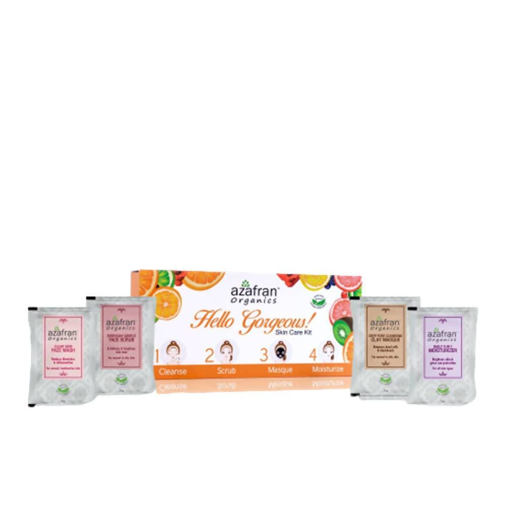 Azafran Organics Hello Gorgeous Skin Care Kit - Distacart