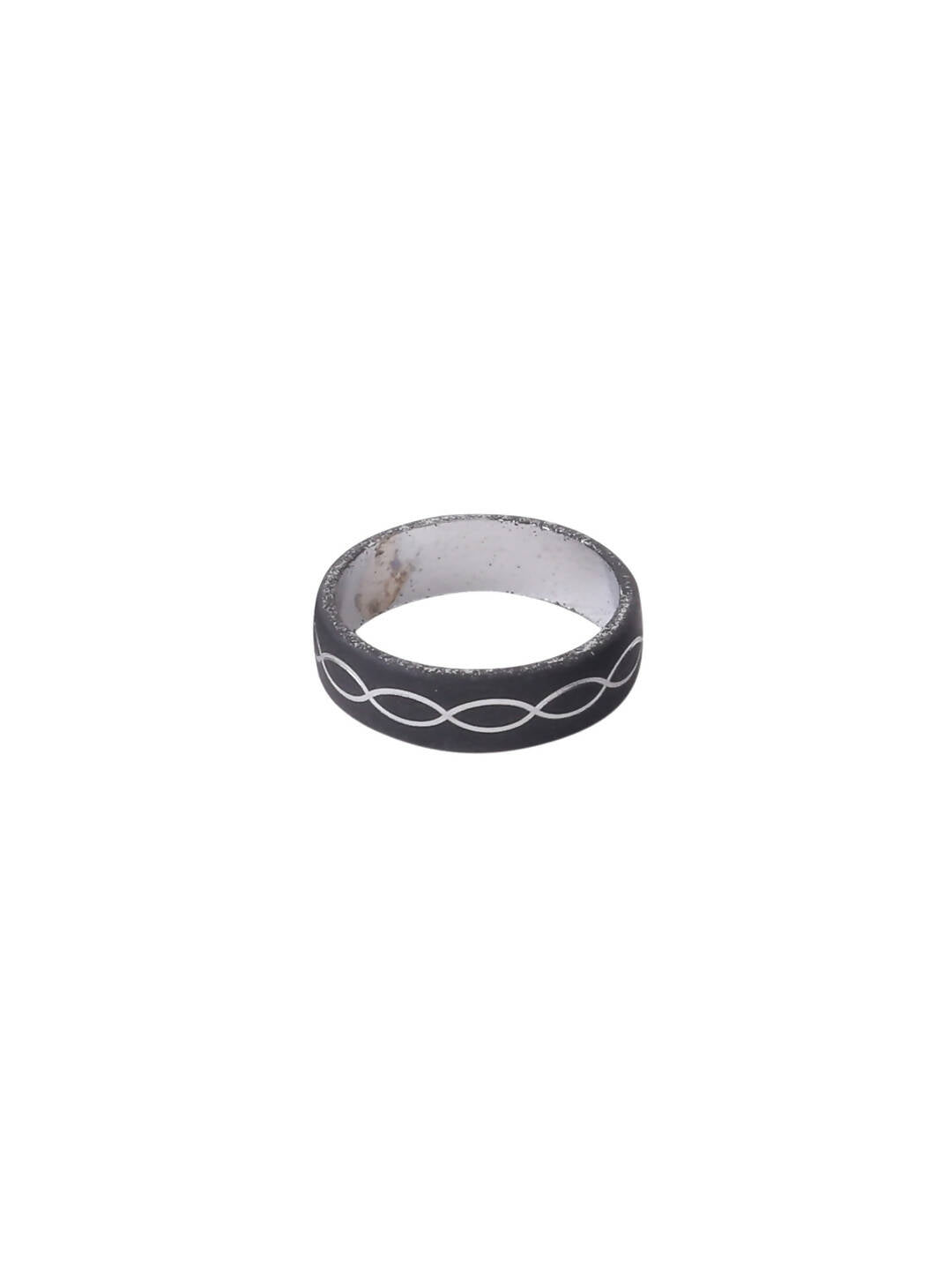 NVR Men's Black Metal Ring - Distacart