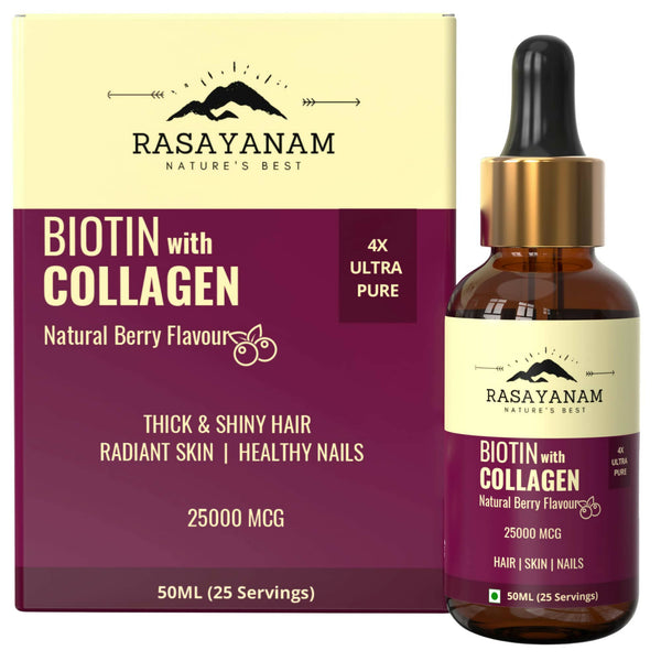 Rasayanam Liquid Biotin & Collagen for Hair Growth - Distacart
