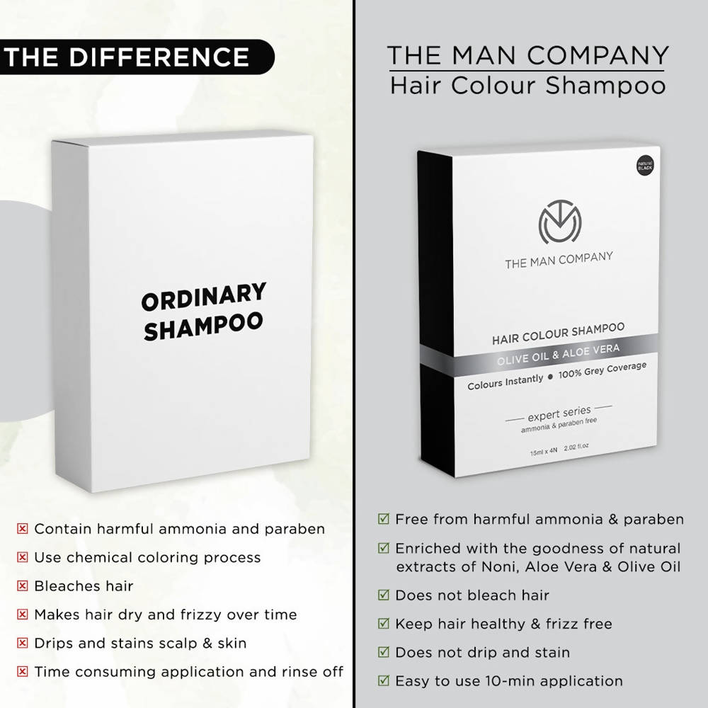 The Man Company Hair Color Shampoo - Distacart
