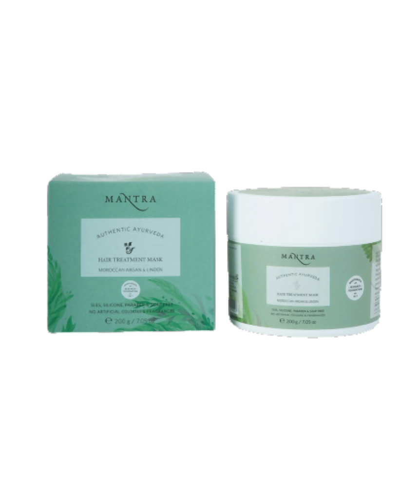 Mantra Herbal Hair Treatment Mask Moroccan Argan & Linden - Distacart