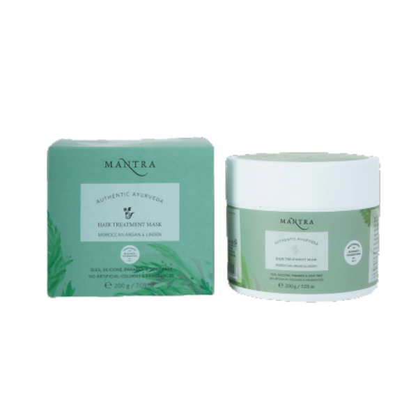 Mantra Herbal Hair Treatment Mask Moroccan Argan & Linden - Distacart
